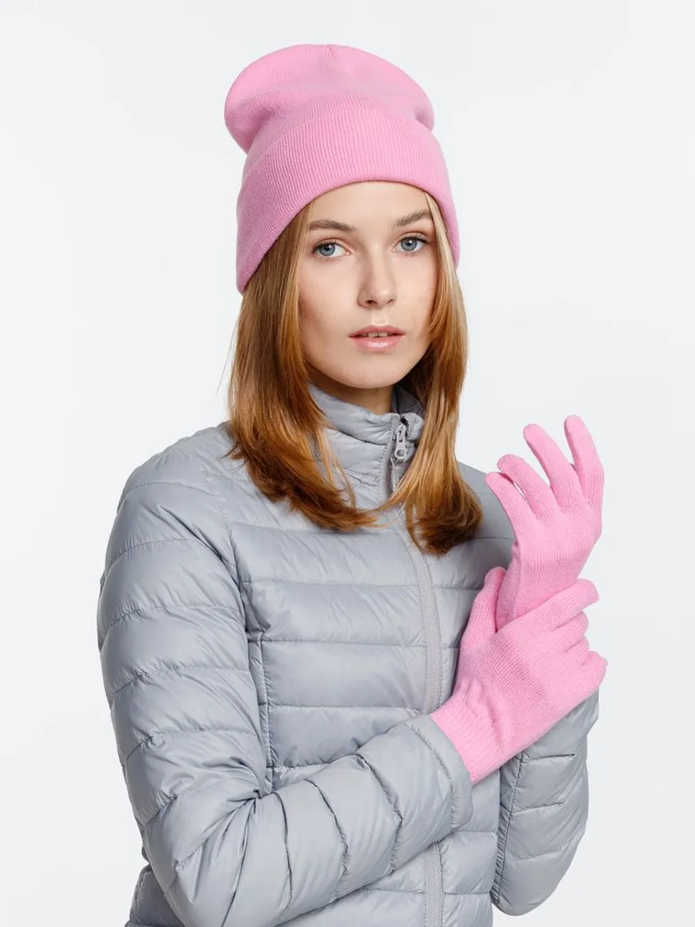 Перчатки Urban Flow, пыльно-розовые, размер L/XL заказать онлайн с вашим дизайном на заказ в Москве и области