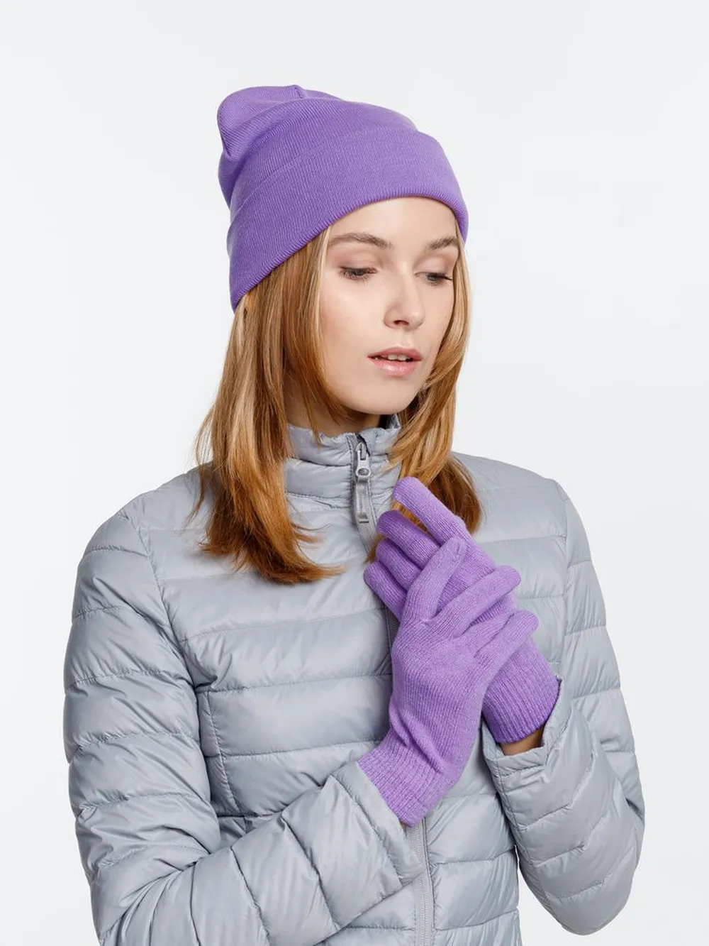 Перчатки Urban Flow, фиолетовые, размер L/XL заказать онлайн с вашим дизайном на заказ в Москве и области