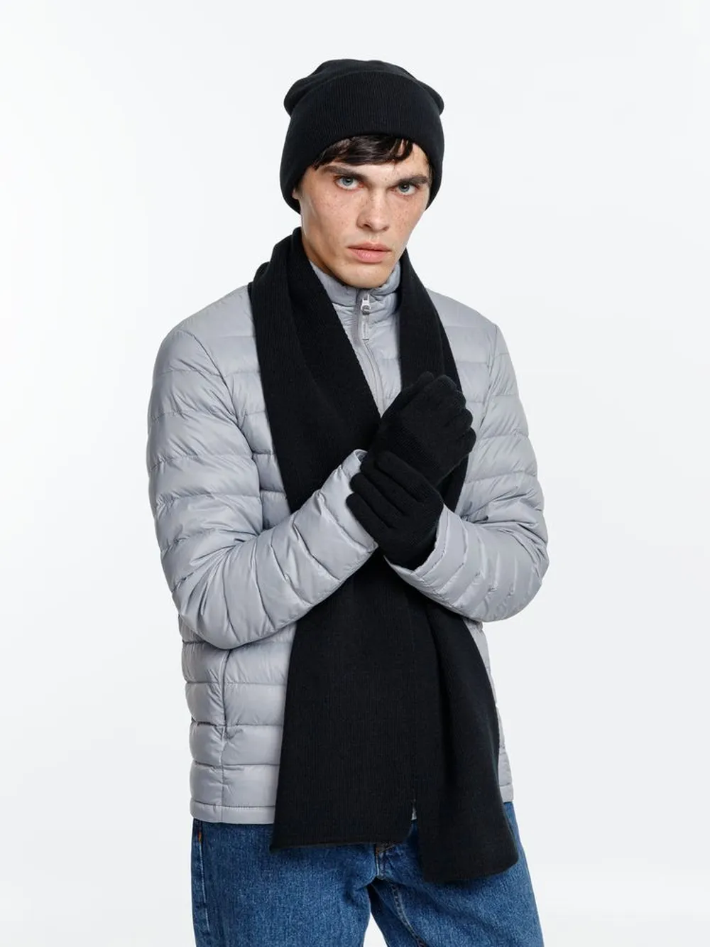 Перчатки Urban Flow, черные заказать онлайн с вашим дизайном на заказ в Москве и области