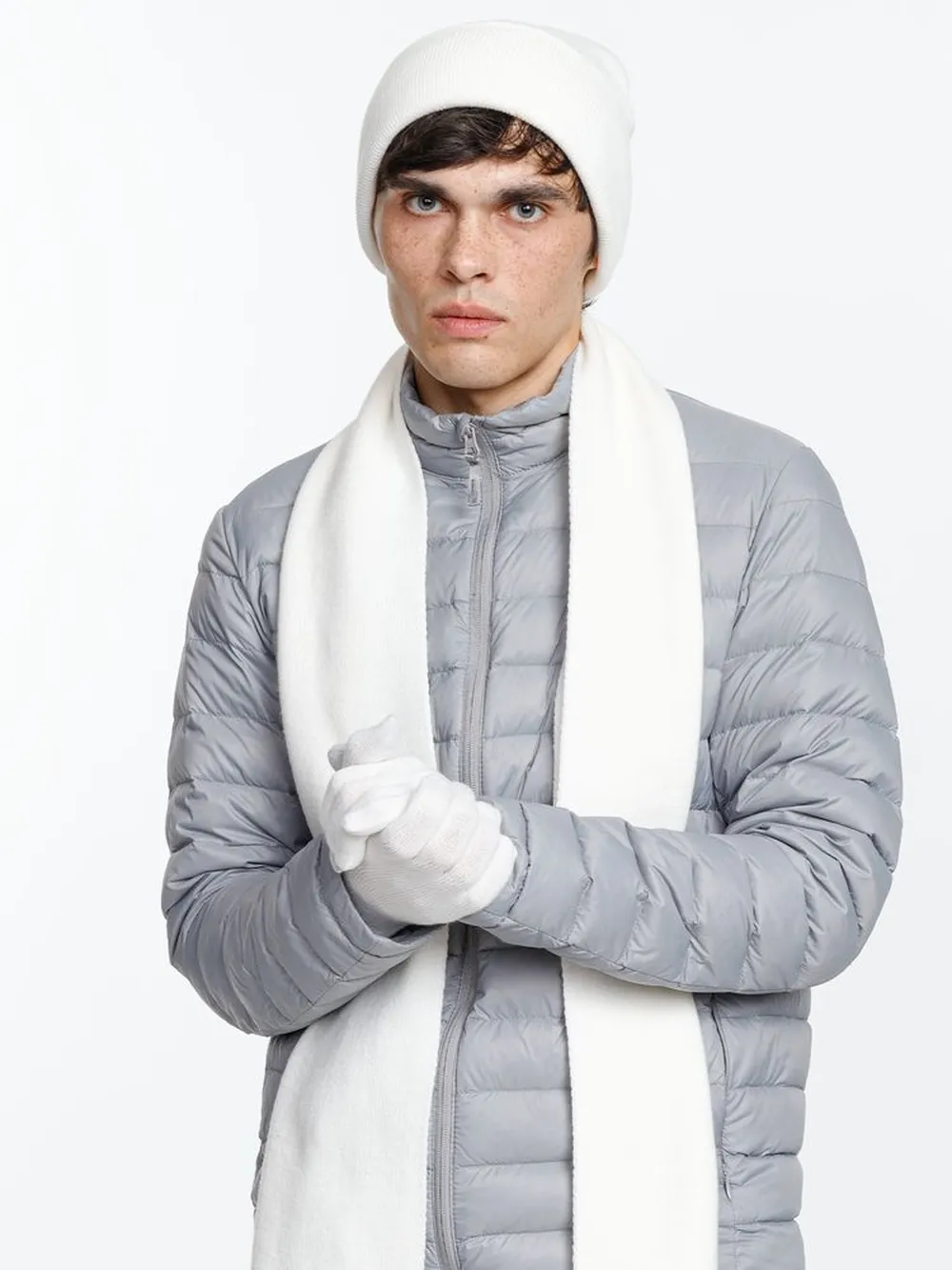 Перчатки Urban Flow, молочно-белые, размер L/XL заказать онлайн с вашим дизайном на заказ в Москве и области