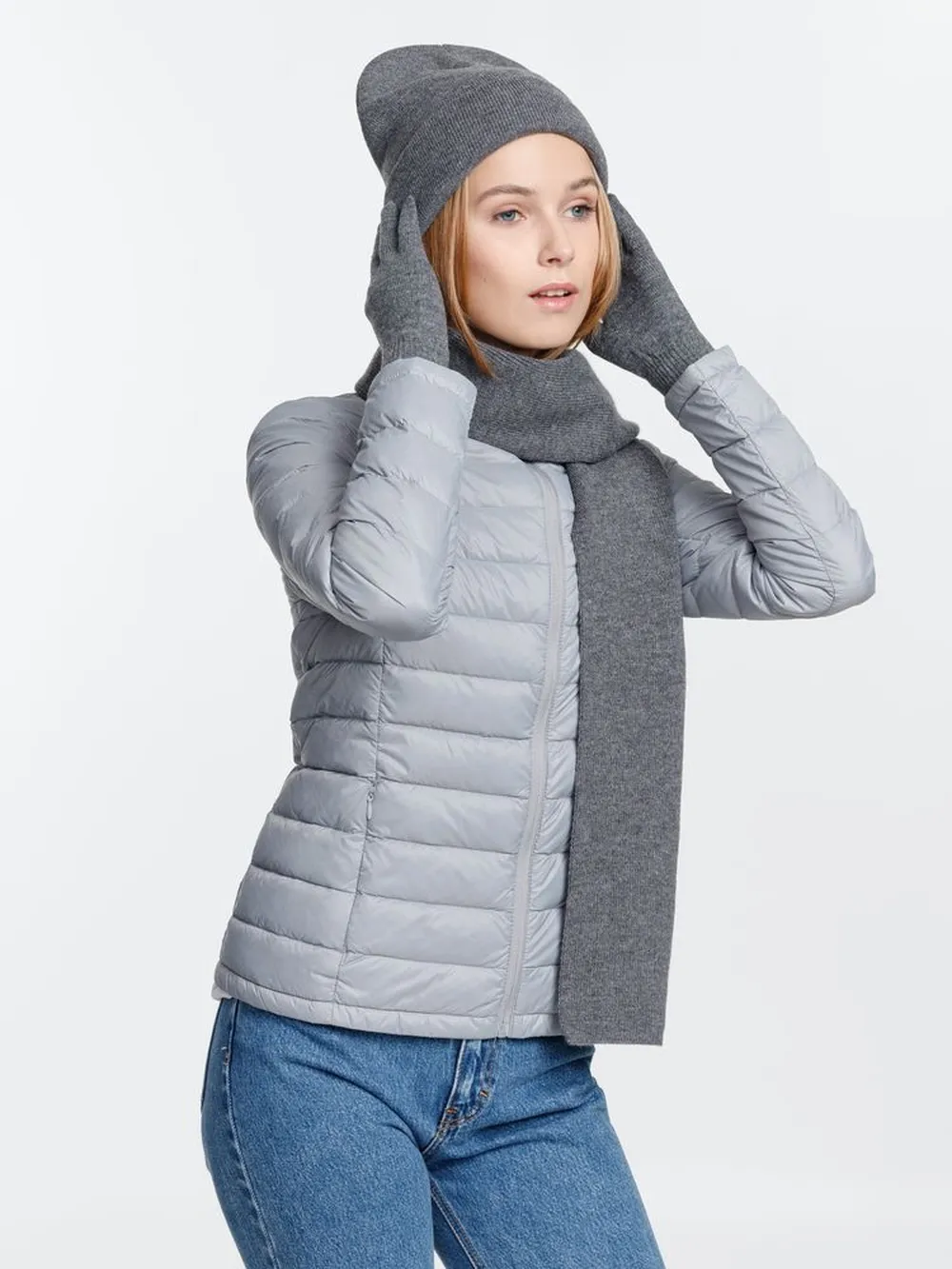 Перчатки Urban Flow, темно-серый меланж, размеры L/XL заказать онлайн с вашим дизайном на заказ в Москве и области