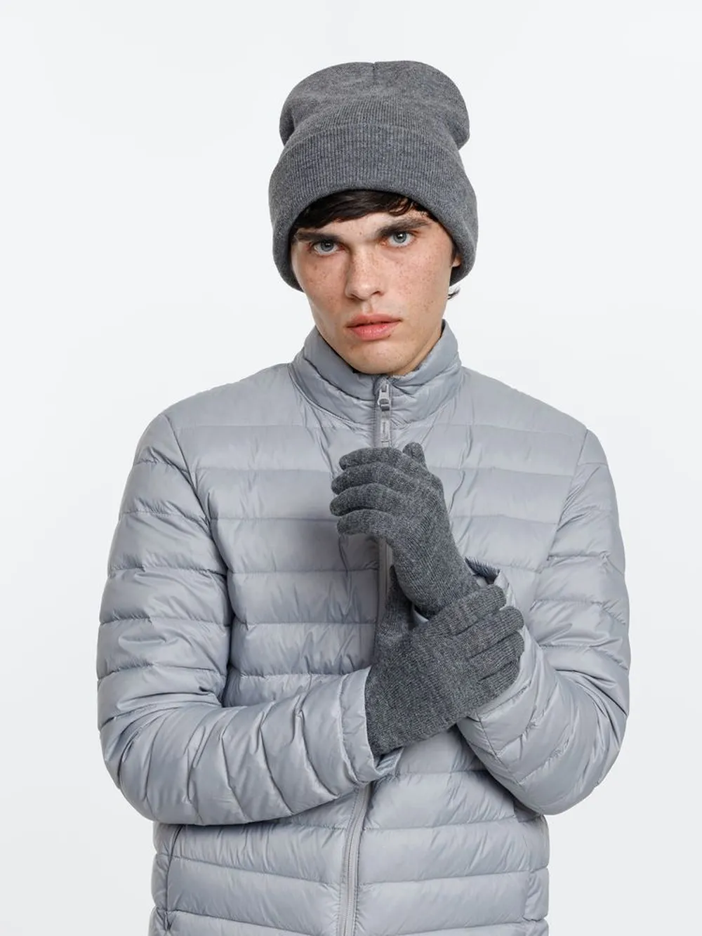 Перчатки Urban Flow, темно-серый меланж, размеры L/XL заказать онлайн с вашим дизайном на заказ в Москве и области