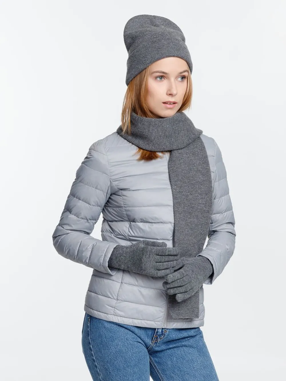 Перчатки Urban Flow, темно-серый меланж, размеры L/XL заказать онлайн с вашим дизайном на заказ в Москве и области