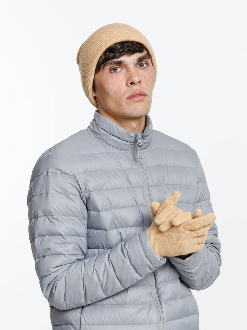 Перчатки Urban Flow, бежевые, размер L/XL заказать онлайн с вашим дизайном на заказ в Москве и области