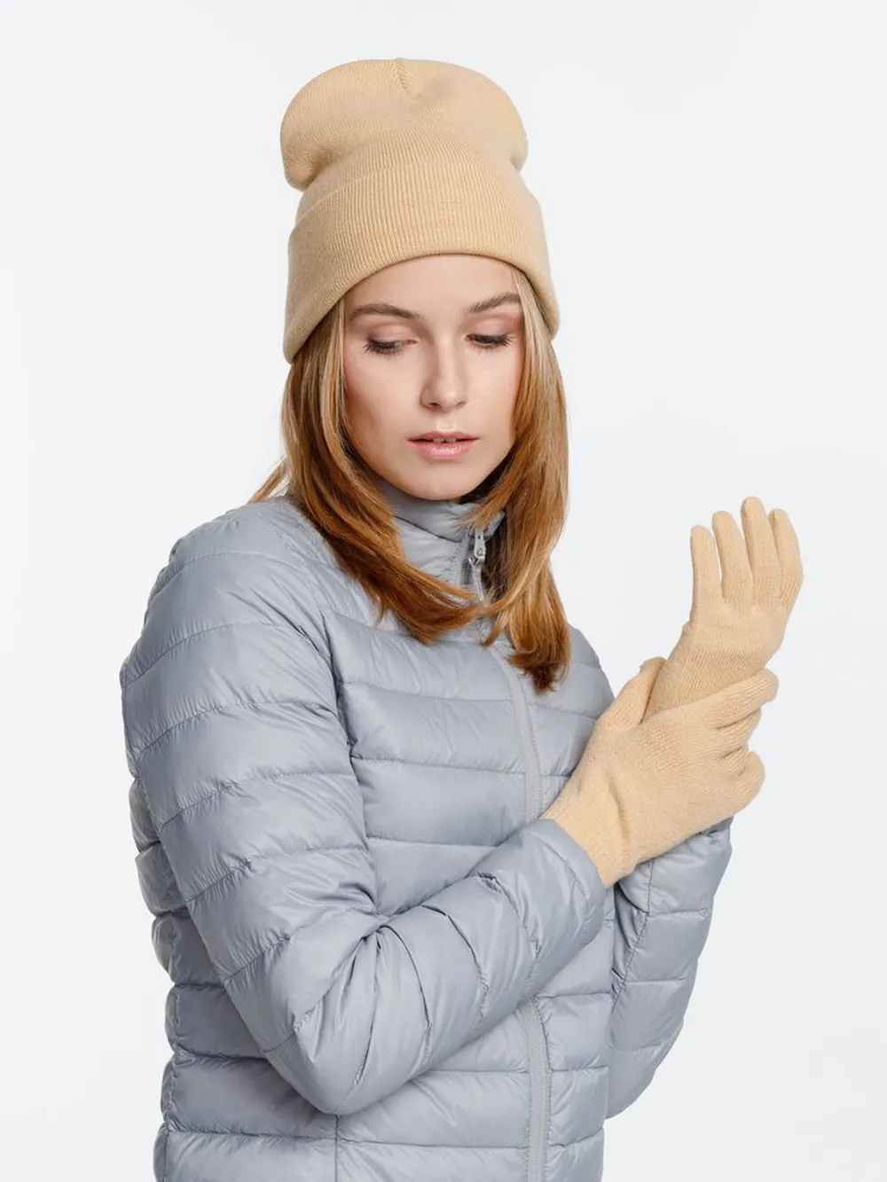 Перчатки Urban Flow, бежевые, размер L/XL заказать онлайн с вашим дизайном на заказ в Москве и области