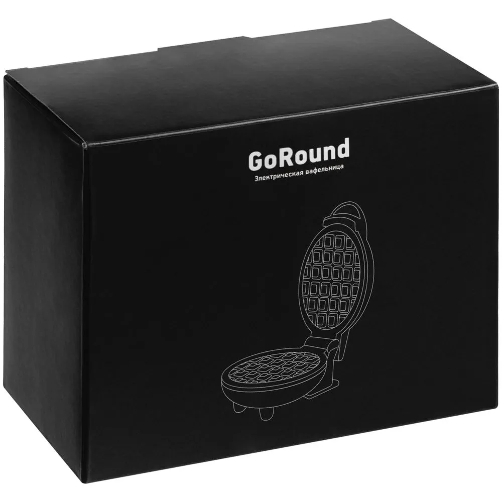Электрическая вафельница GoRound, белая заказать онлайн с вашим дизайном на заказ в Москве и области