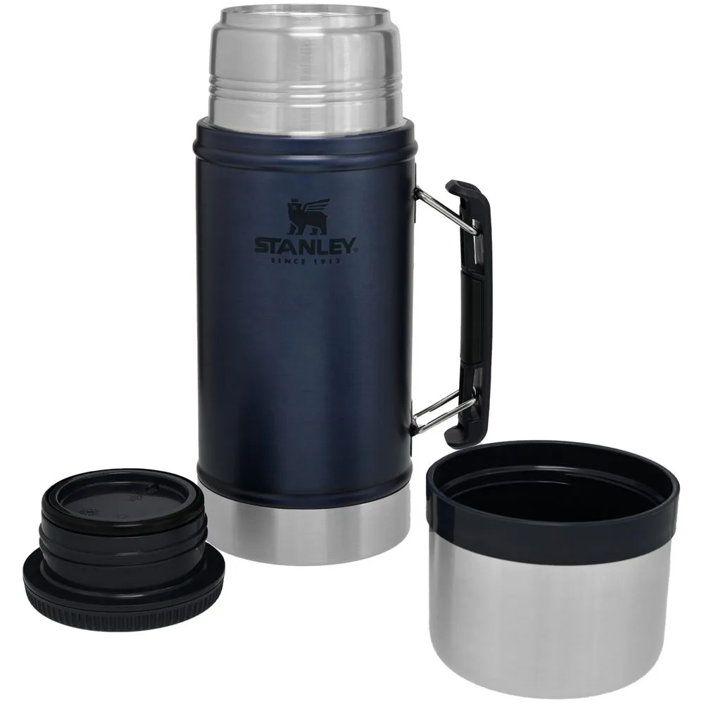 Термос для еды Stanley Classic 940, синий заказать онлайн с вашим дизайном на заказ в Москве и области