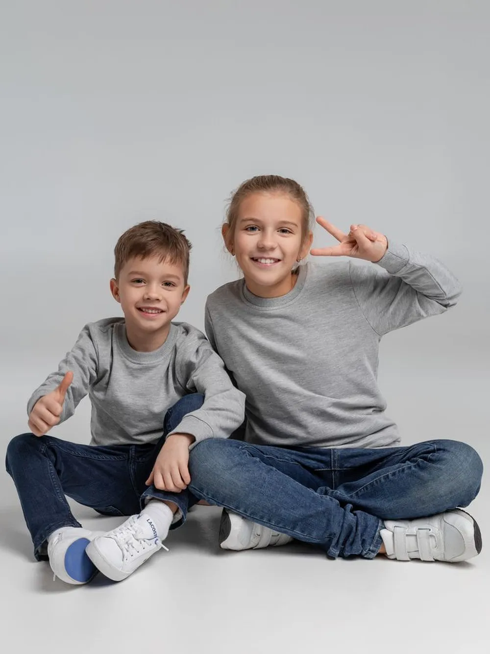 Свитшот Toima Kids 2.0, серый меланж, 12 лет заказать онлайн с вашим дизайном на заказ в Москве и области