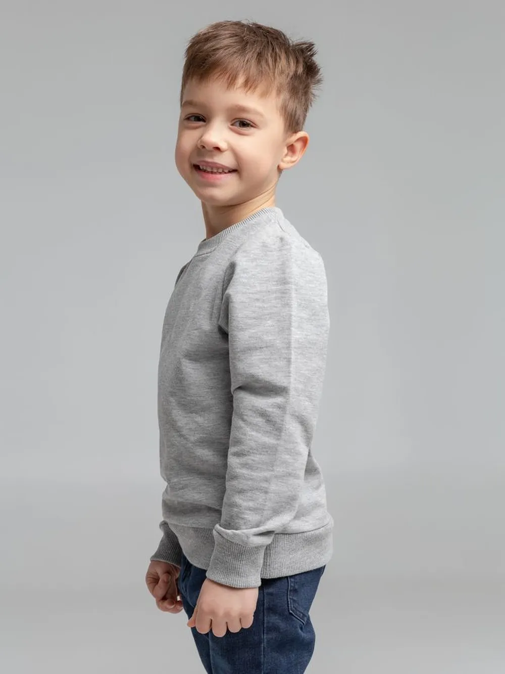 Свитшот Toima Kids 2.0, серый меланж, 12 лет заказать онлайн с вашим дизайном на заказ в Москве и области