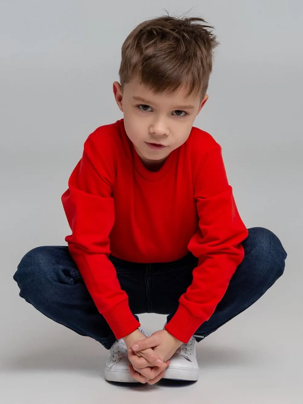 Свитшот детский Toima Kids 2.0, красный заказать онлайн с вашим дизайном на заказ в Москве и области