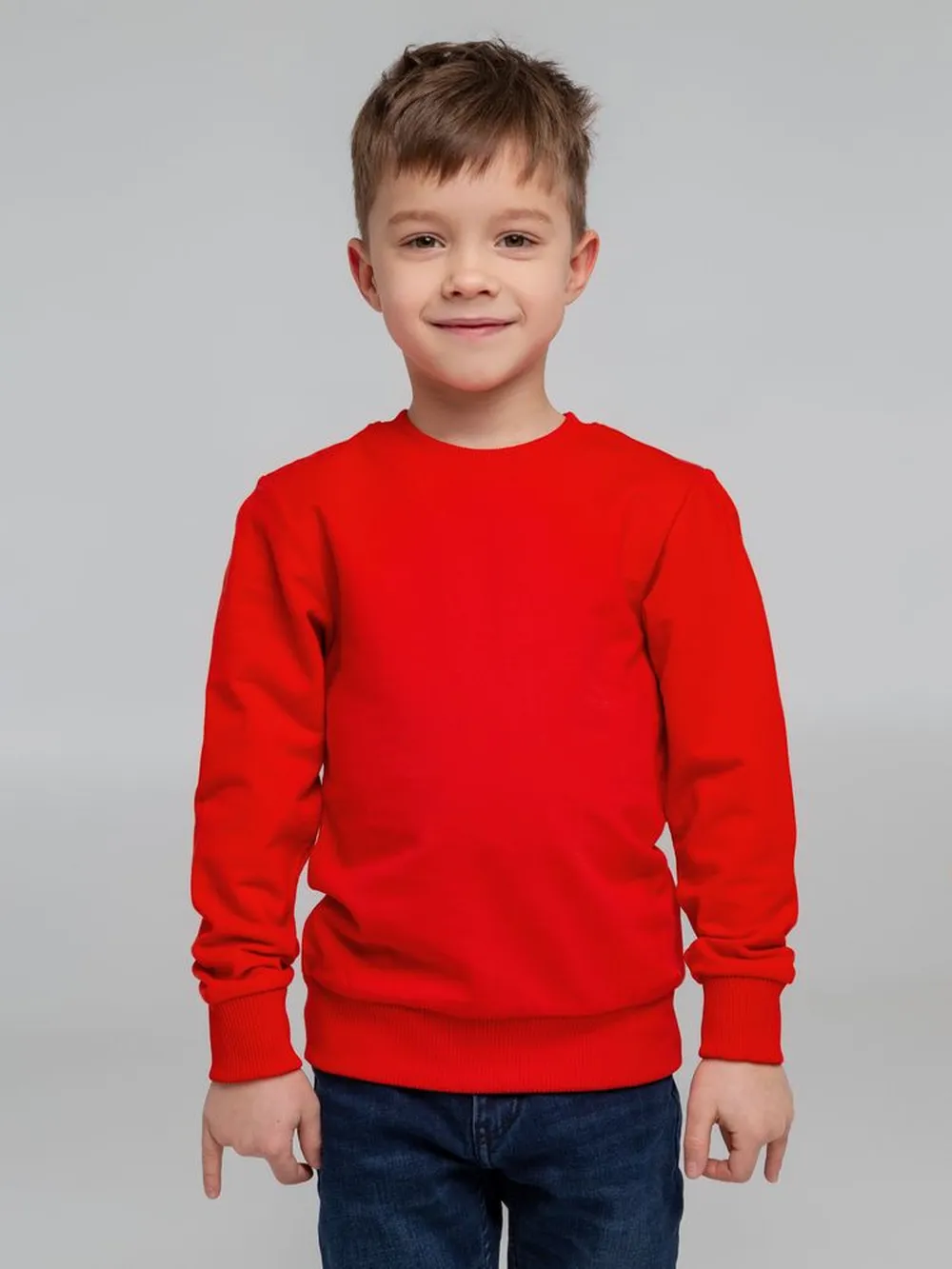 Свитшот детский Toima Kids 2.0, красный заказать онлайн с вашим дизайном на заказ в Москве и области