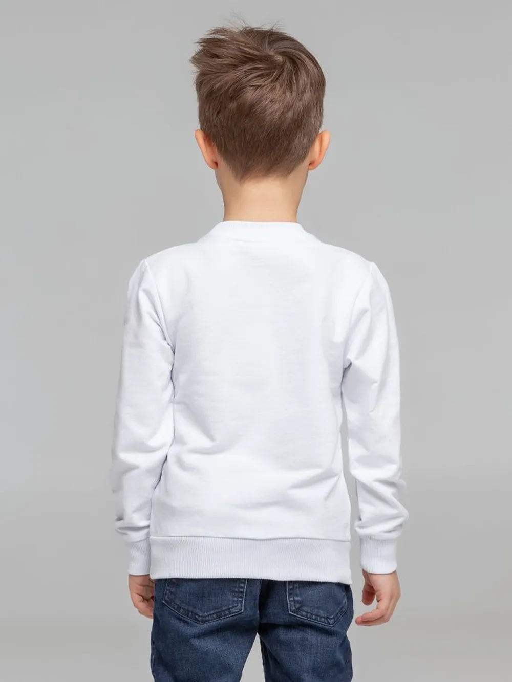 Свитшот детский Toima Kids 2.0, белый заказать онлайн с вашим дизайном на заказ в Москве и области