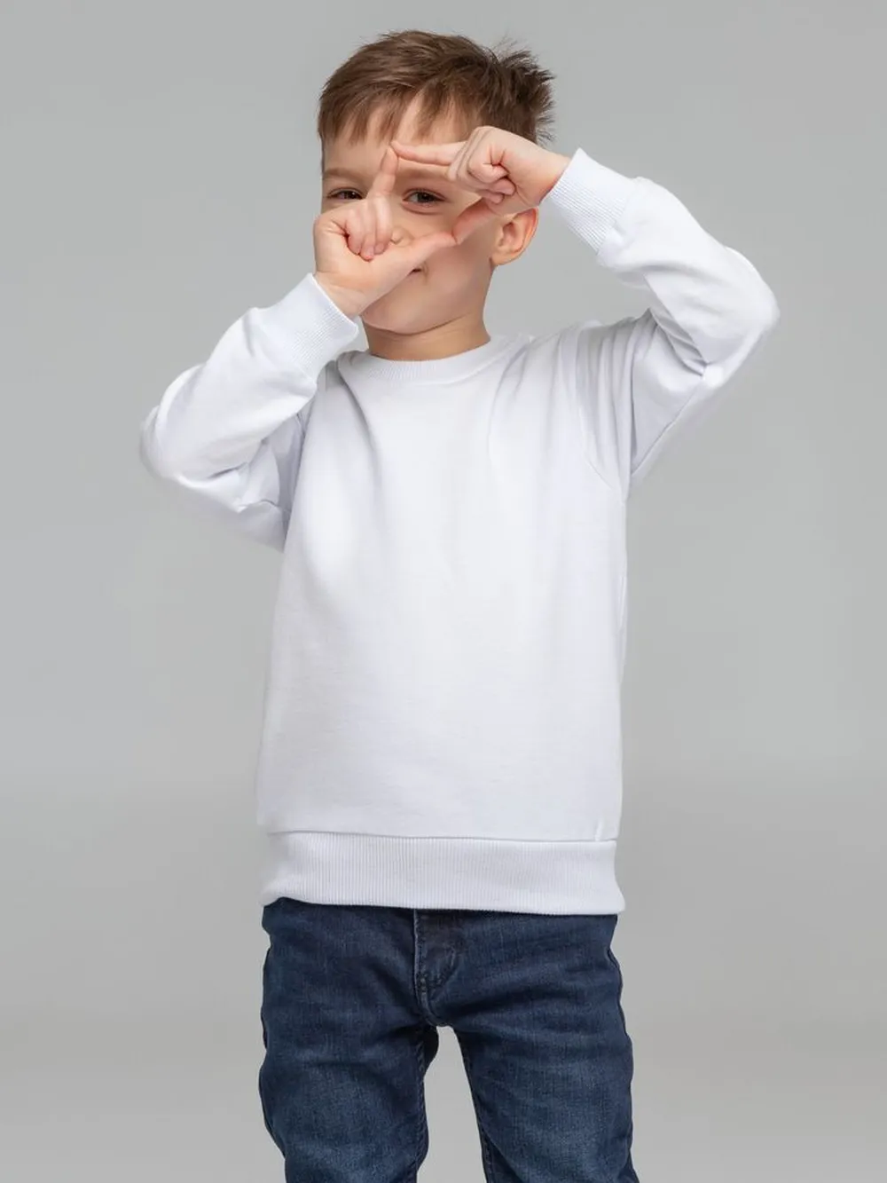 Свитшот Toima Kids 2.0, белый, 6 лет заказать онлайн с вашим дизайном на заказ в Москве и области