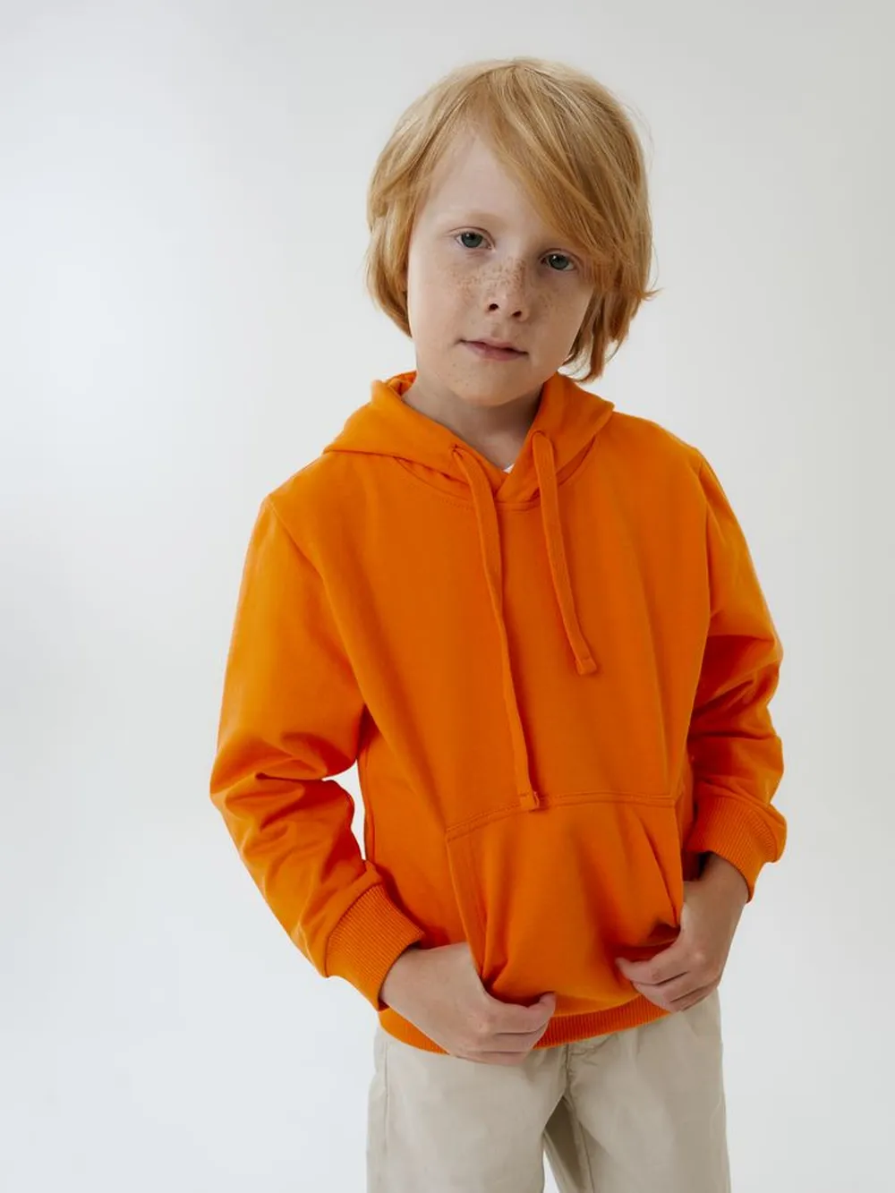 Худи детское Kirenga Kids 2.0, оранжевое, 14 лет заказать онлайн с вашим дизайном на заказ в Москве и области
