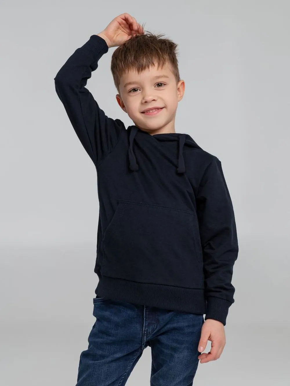 Худи детское Kirenga Kids 2.0, темно-синее, 6 лет заказать онлайн с вашим дизайном на заказ в Москве и области