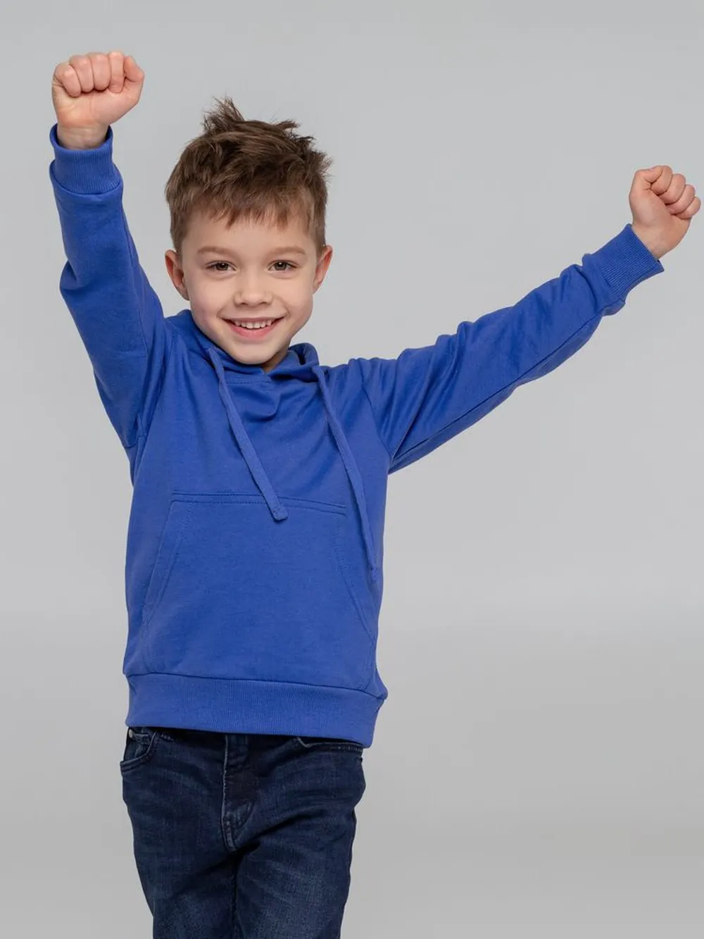 Худи детское Kirenga 2.0 Kids, ярко-синее, 10 лет заказать онлайн с вашим дизайном на заказ в Москве и области