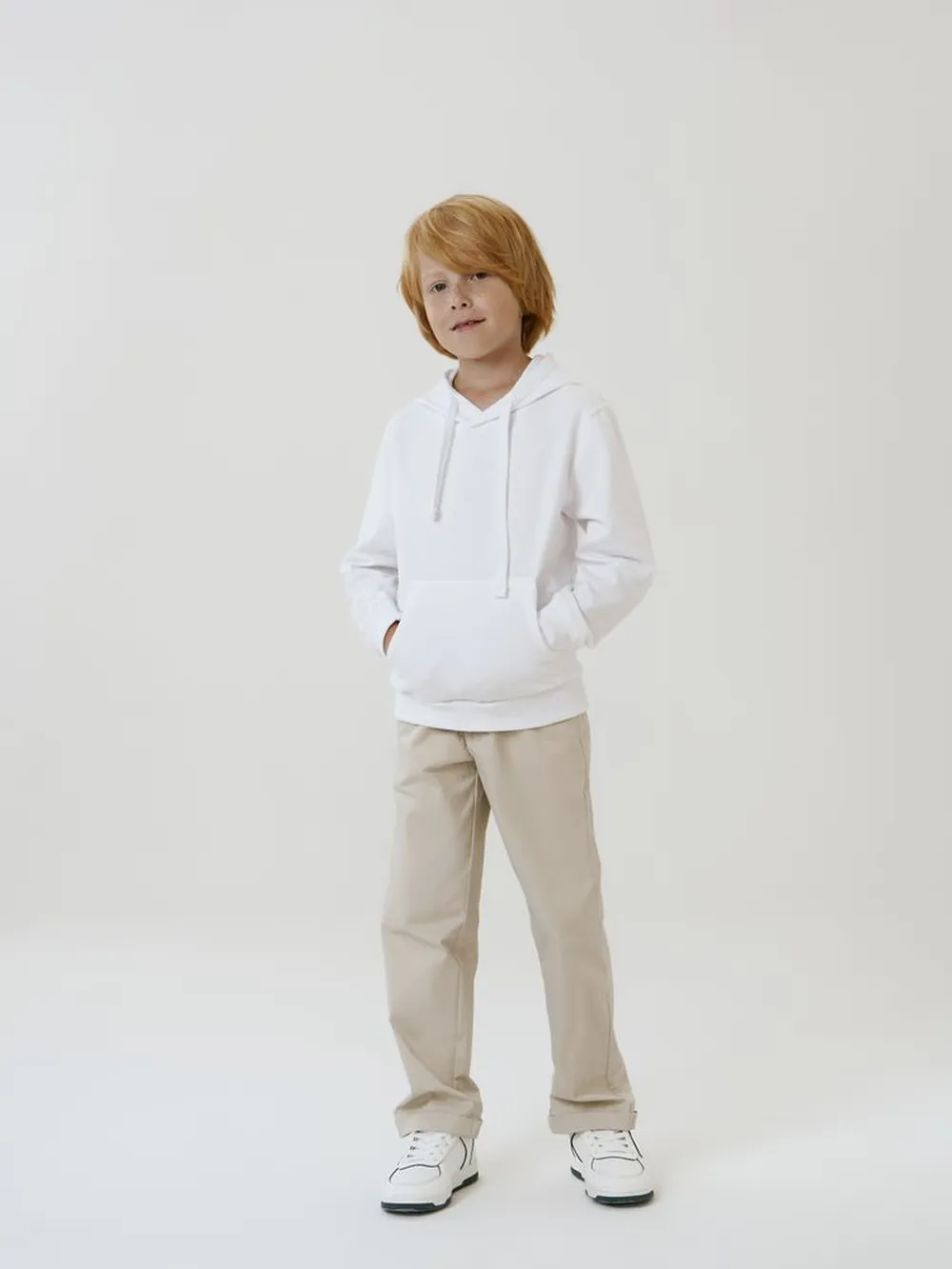 Худи детское Kirenga Kids 2.0, белое, 12 лет заказать онлайн с вашим дизайном на заказ в Москве и области