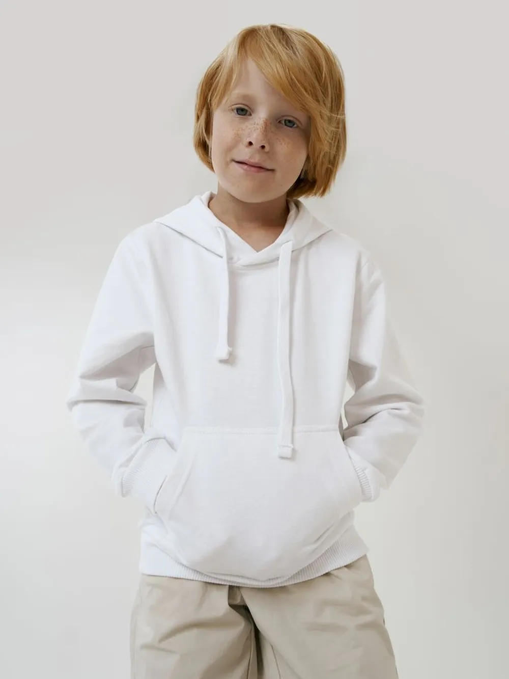 Худи детское Kirenga Kids 2.0, белое, 12 лет заказать онлайн с вашим дизайном на заказ в Москве и области