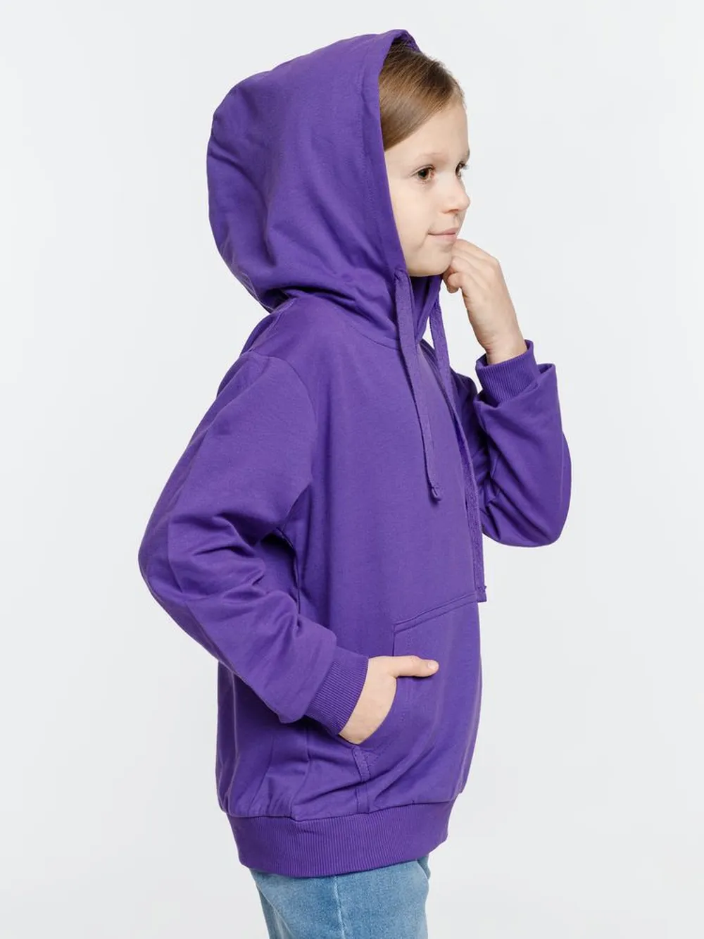 Худи детское Kirenga Kids 2.0, фиолетовое заказать онлайн с вашим дизайном на заказ в Москве и области