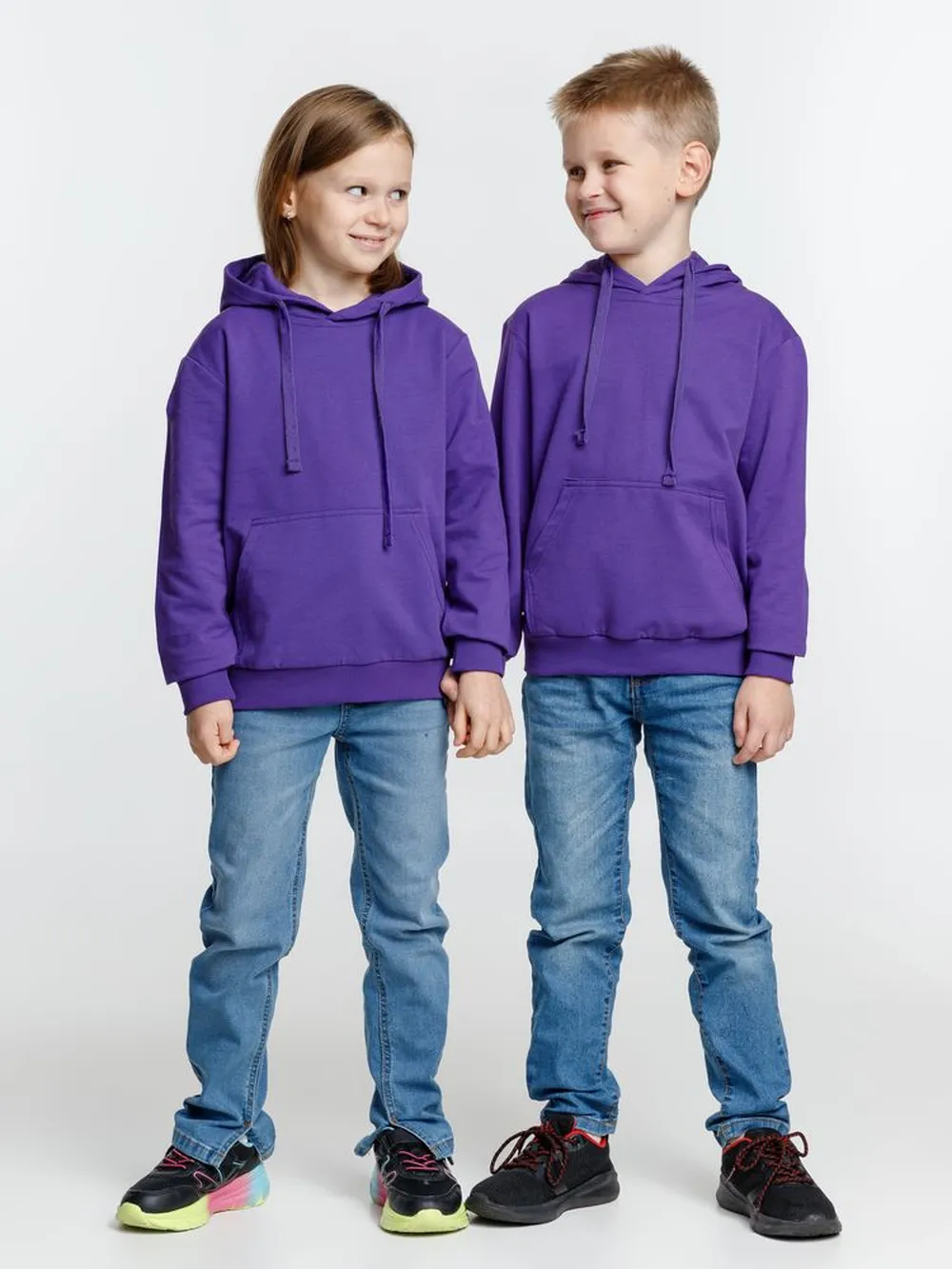 Худи детское Kirenga 2.0 Kids, фиолетовое, 8 лет заказать онлайн с вашим дизайном на заказ в Москве и области