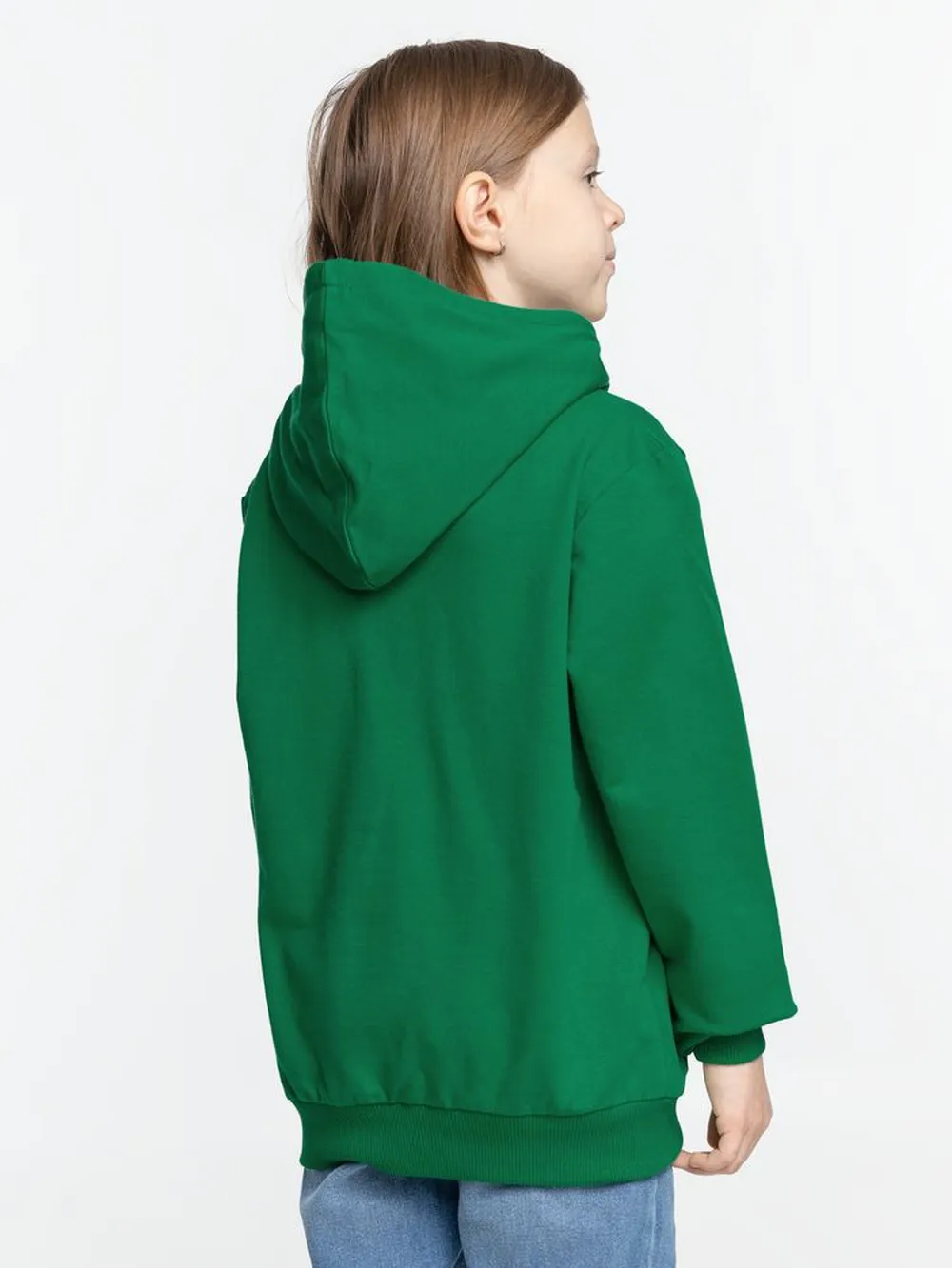 Худи детское Kirenga Kids 2.0, зеленое, 8 лет заказать онлайн с вашим дизайном на заказ в Москве и области
