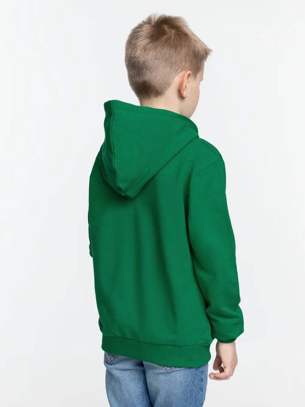 Худи детское Kirenga Kids 2.0, зеленое, 8 лет заказать онлайн с вашим дизайном на заказ в Москве и области