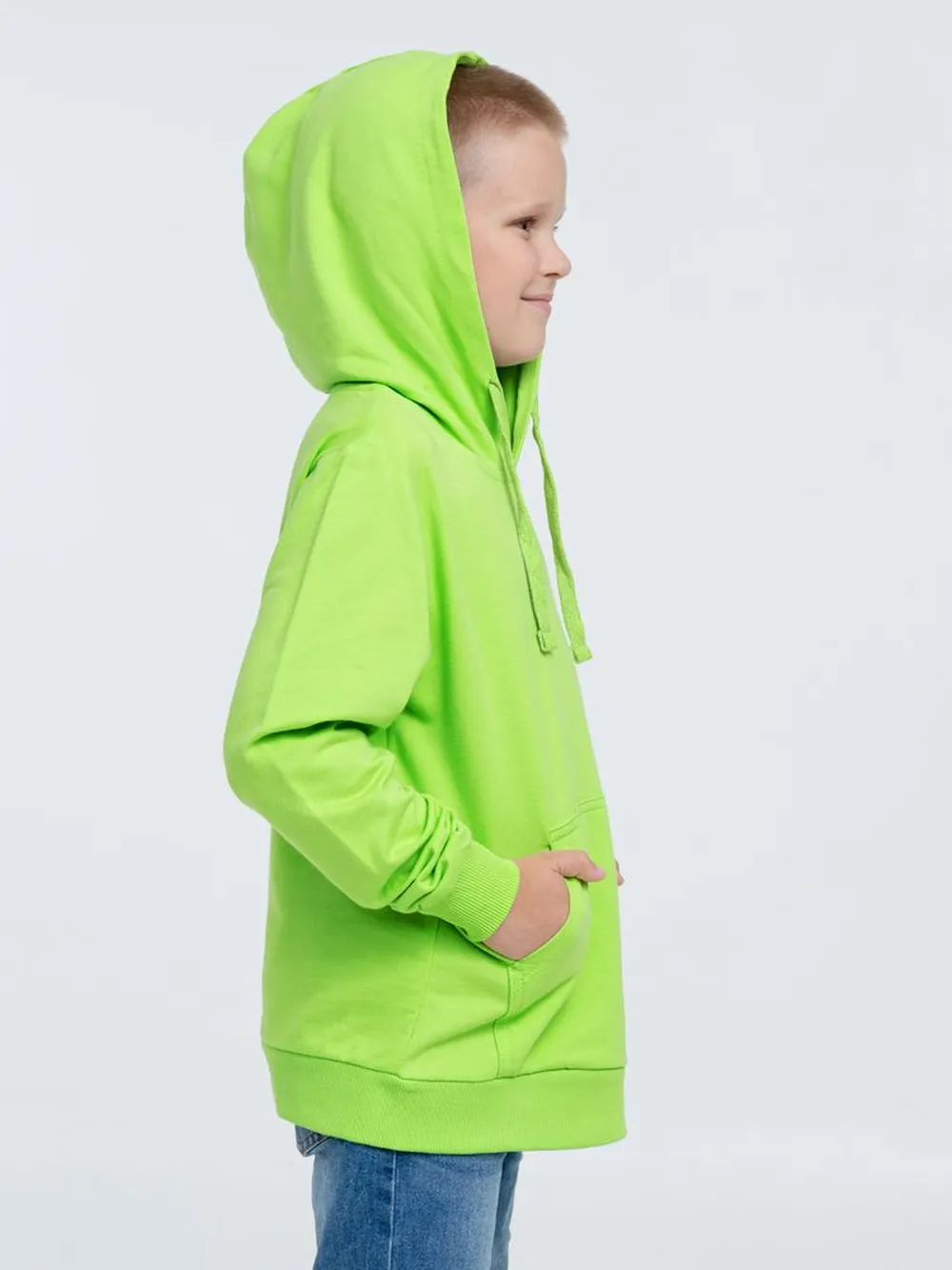 Худи детское Kirenga Kids 2.0, зеленое яблоко заказать онлайн с вашим дизайном на заказ в Москве и области