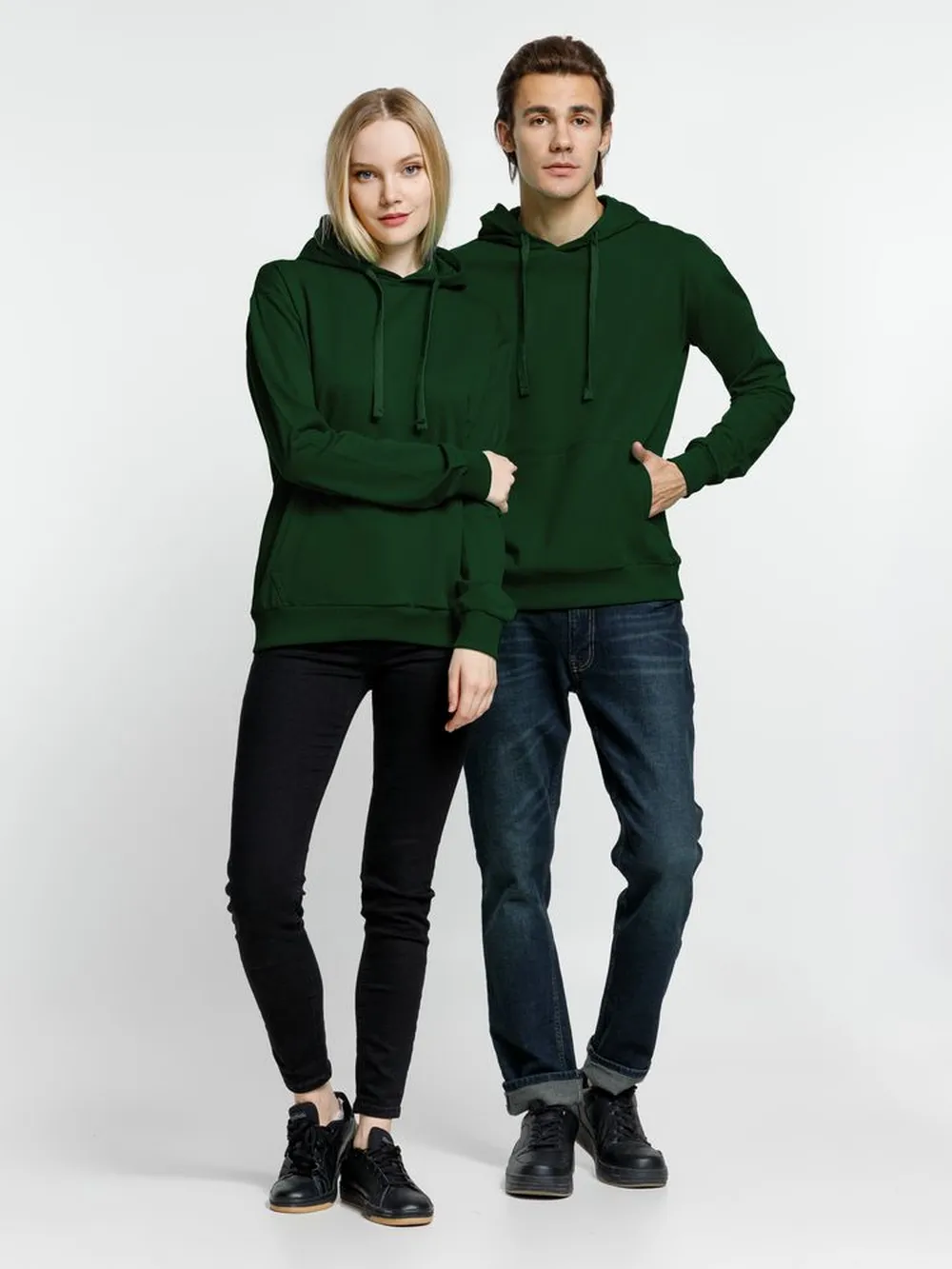 Худи Kirenga 2.0, темно-зеленое, размер M заказать онлайн с вашим дизайном на заказ в Москве и области