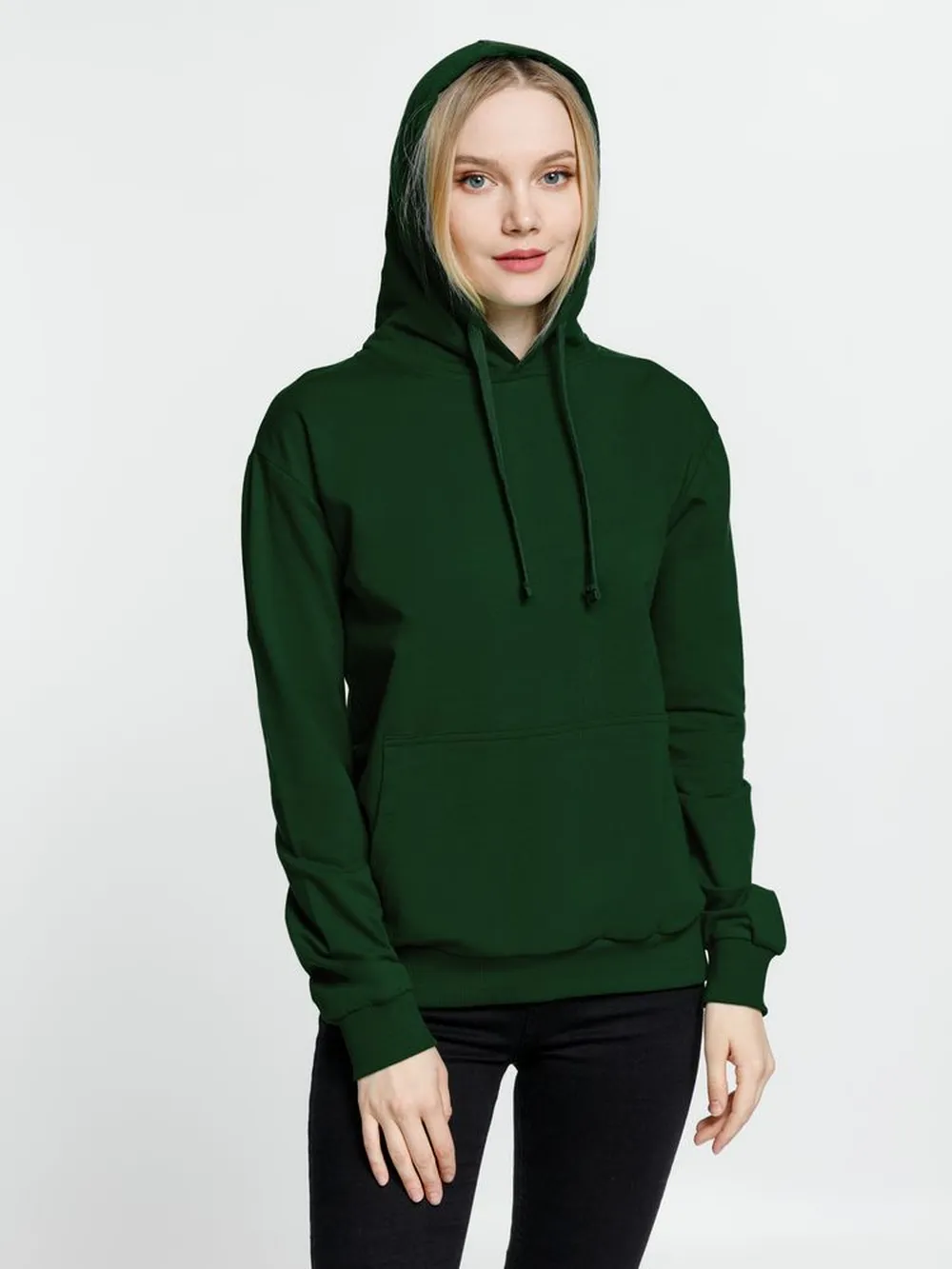 Худи Kirenga 2.0, темно-зеленое, размер M заказать онлайн с вашим дизайном на заказ в Москве и области