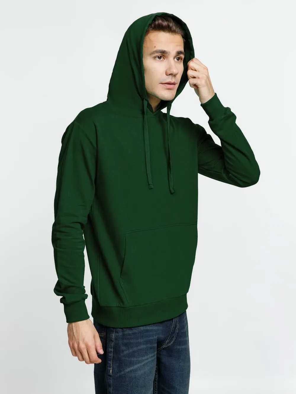 Худи Kirenga 2.0, темно-зеленое, размер M заказать онлайн с вашим дизайном на заказ в Москве и области