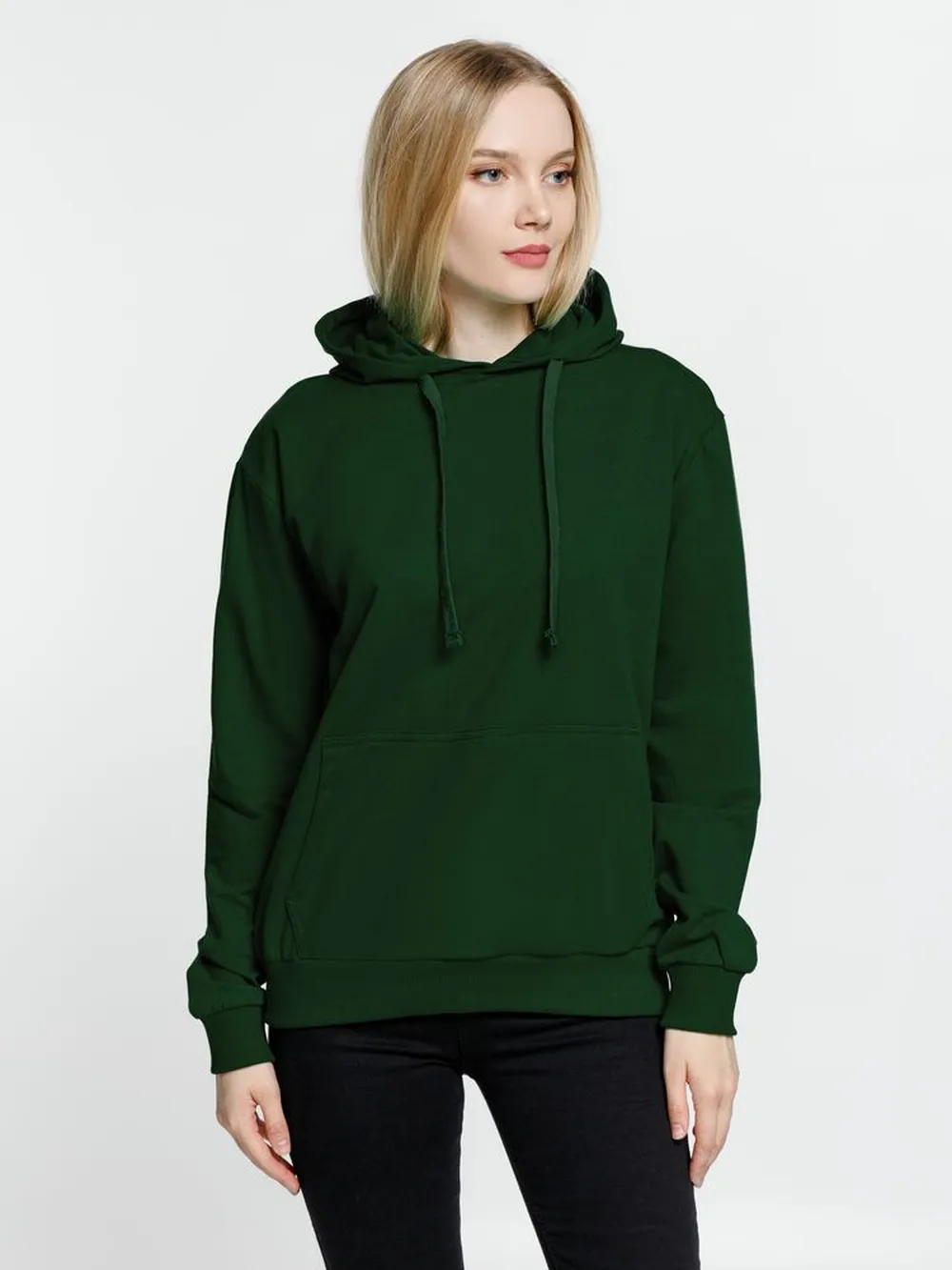 Худи Kirenga 2.0, темно-зеленое, размер M заказать онлайн с вашим дизайном на заказ в Москве и области