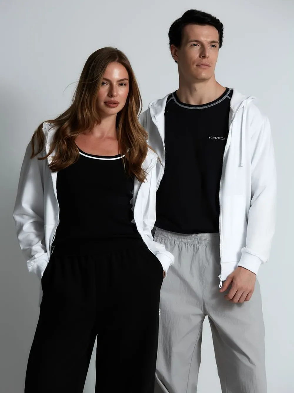 Толстовка на молнии с капюшоном Siverga 2.0, белая, размер XS заказать онлайн с вашим дизайном на заказ в Москве и области