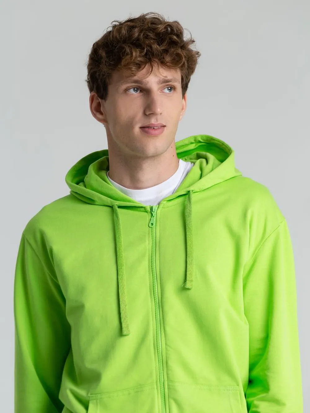 Толстовка на молнии с капюшоном Siverga 2.0, зеленое яблоко, размер XS заказать онлайн с вашим дизайном на заказ в Москве и области