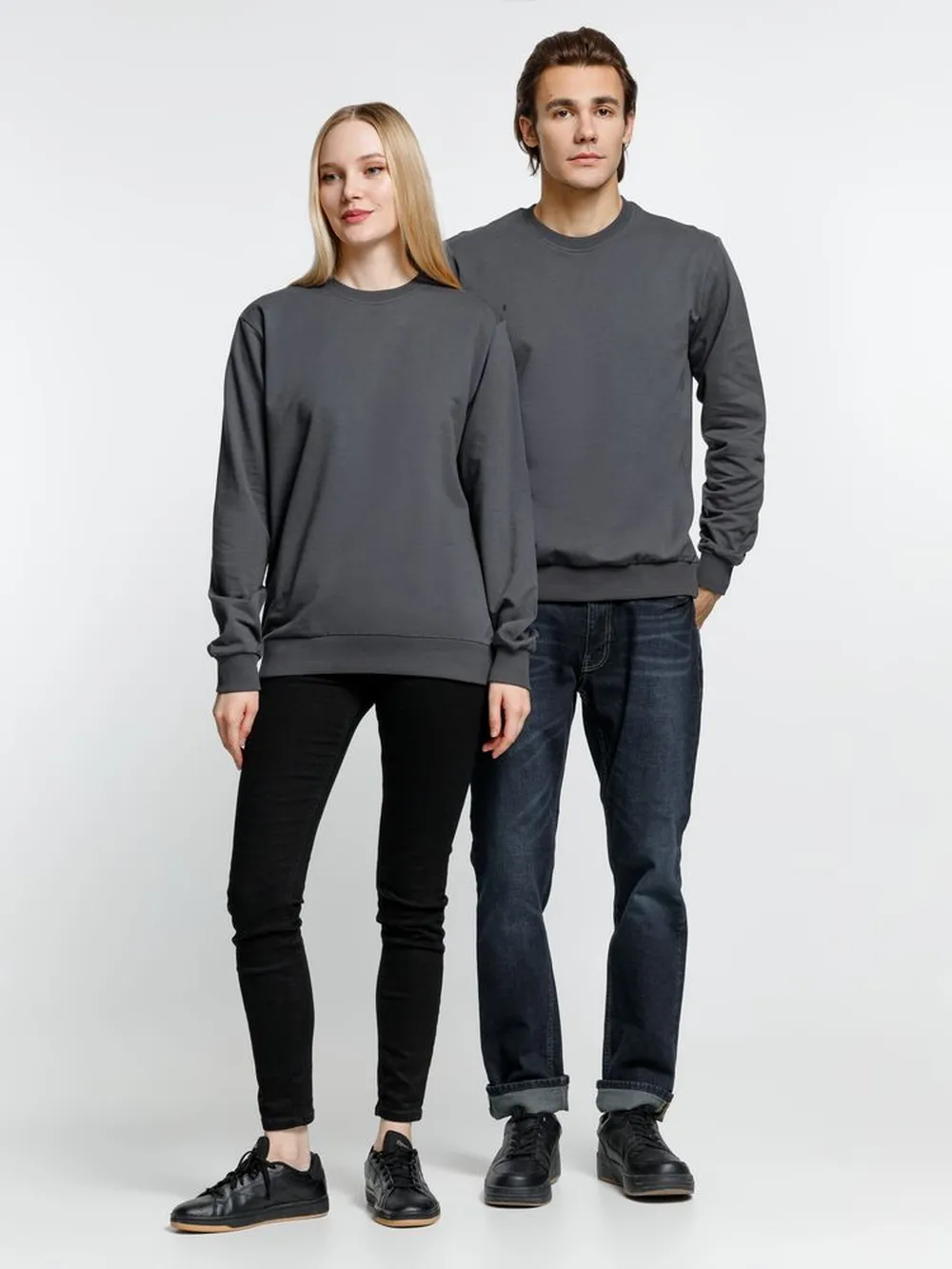 Свитшот Toima 2.0, темно-серый (графит) заказать онлайн с вашим дизайном на заказ в Москве и области