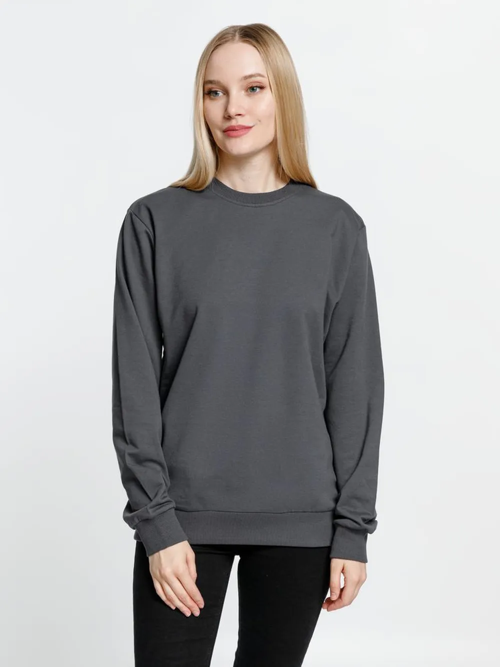 Свитшот Toima 2.0, темно-серый (графит) заказать онлайн с вашим дизайном на заказ в Москве и области