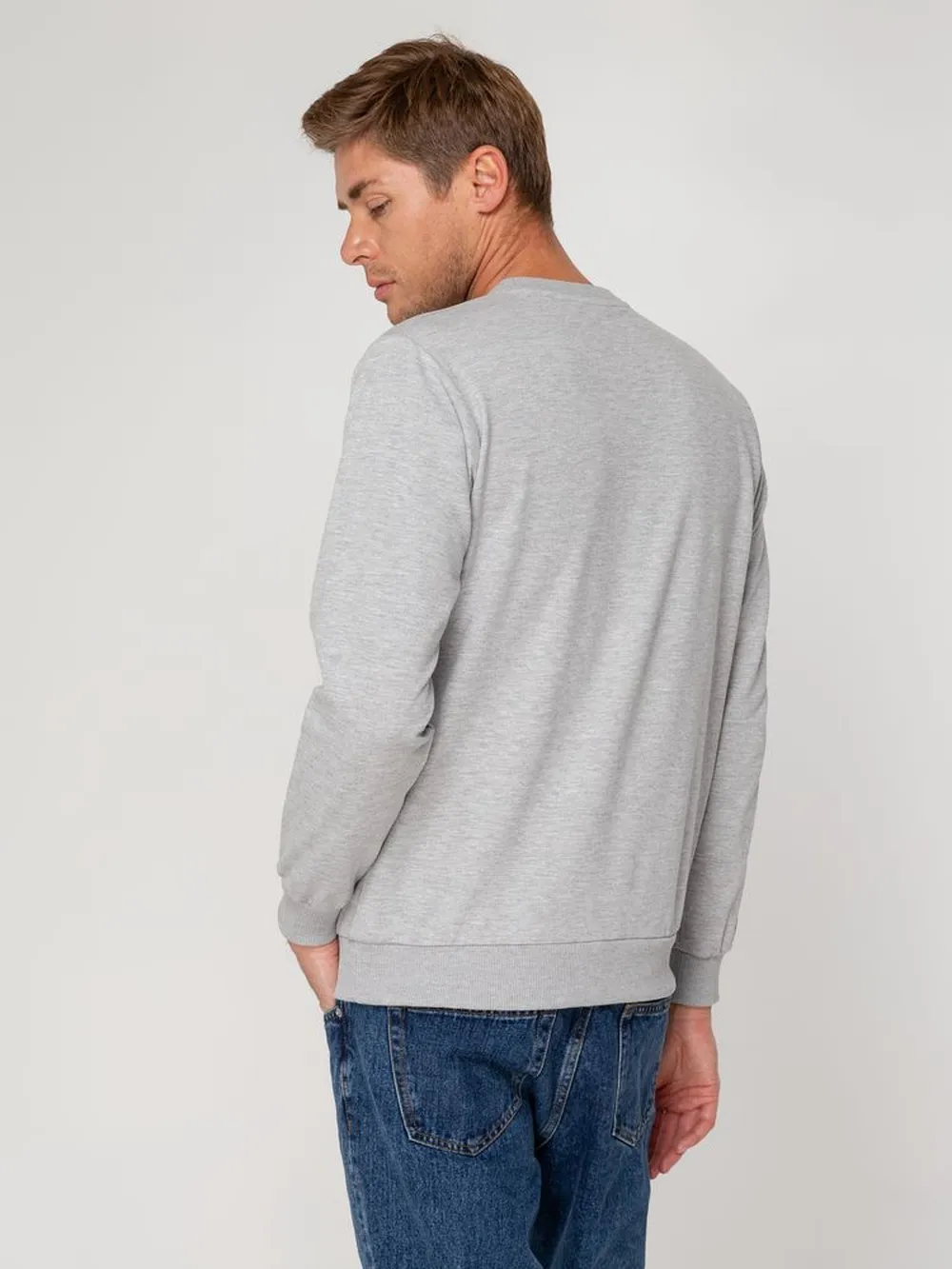 Свитшот Toima 2.0, серый меланж, размер L заказать онлайн с вашим дизайном на заказ в Москве и области