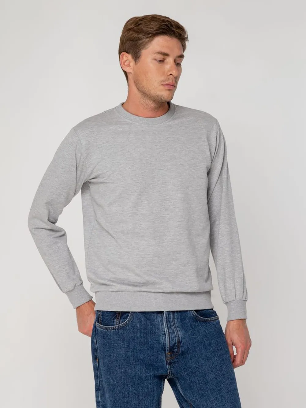 Свитшот Toima 2.0, серый меланж, размер L заказать онлайн с вашим дизайном на заказ в Москве и области