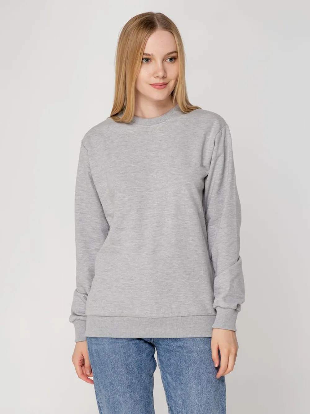 Свитшот Toima 2.0, серый меланж, размер L заказать онлайн с вашим дизайном на заказ в Москве и области