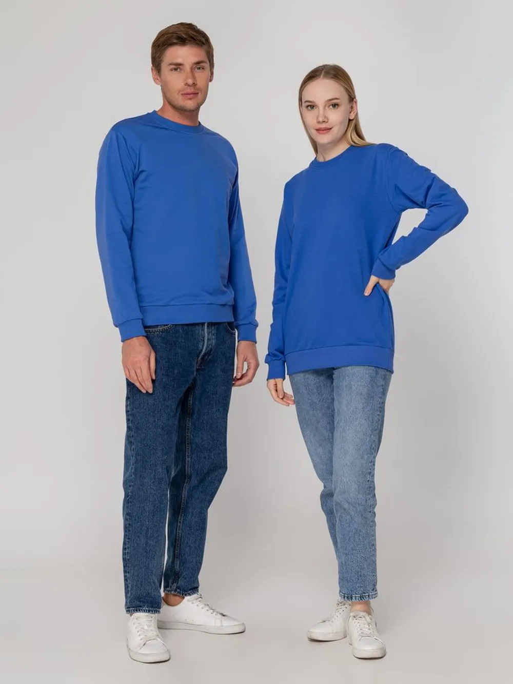 Свитшот Toima 2.0, ярко-синий заказать онлайн с вашим дизайном на заказ в Москве и области