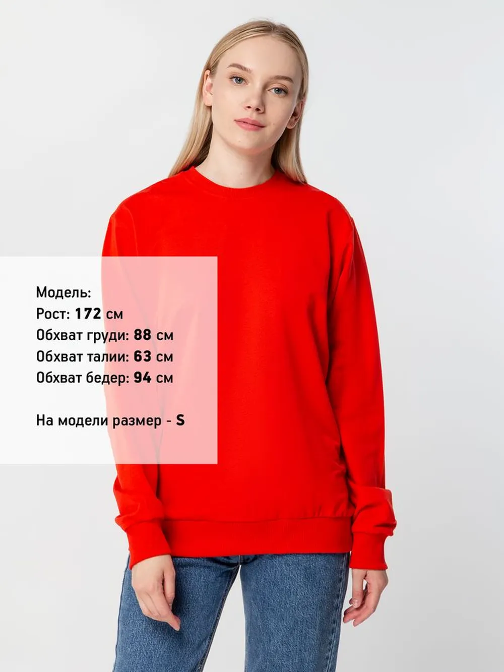 Свитшот Toima 2.0, красный, размер 4XL заказать онлайн с вашим дизайном на заказ в Москве и области
