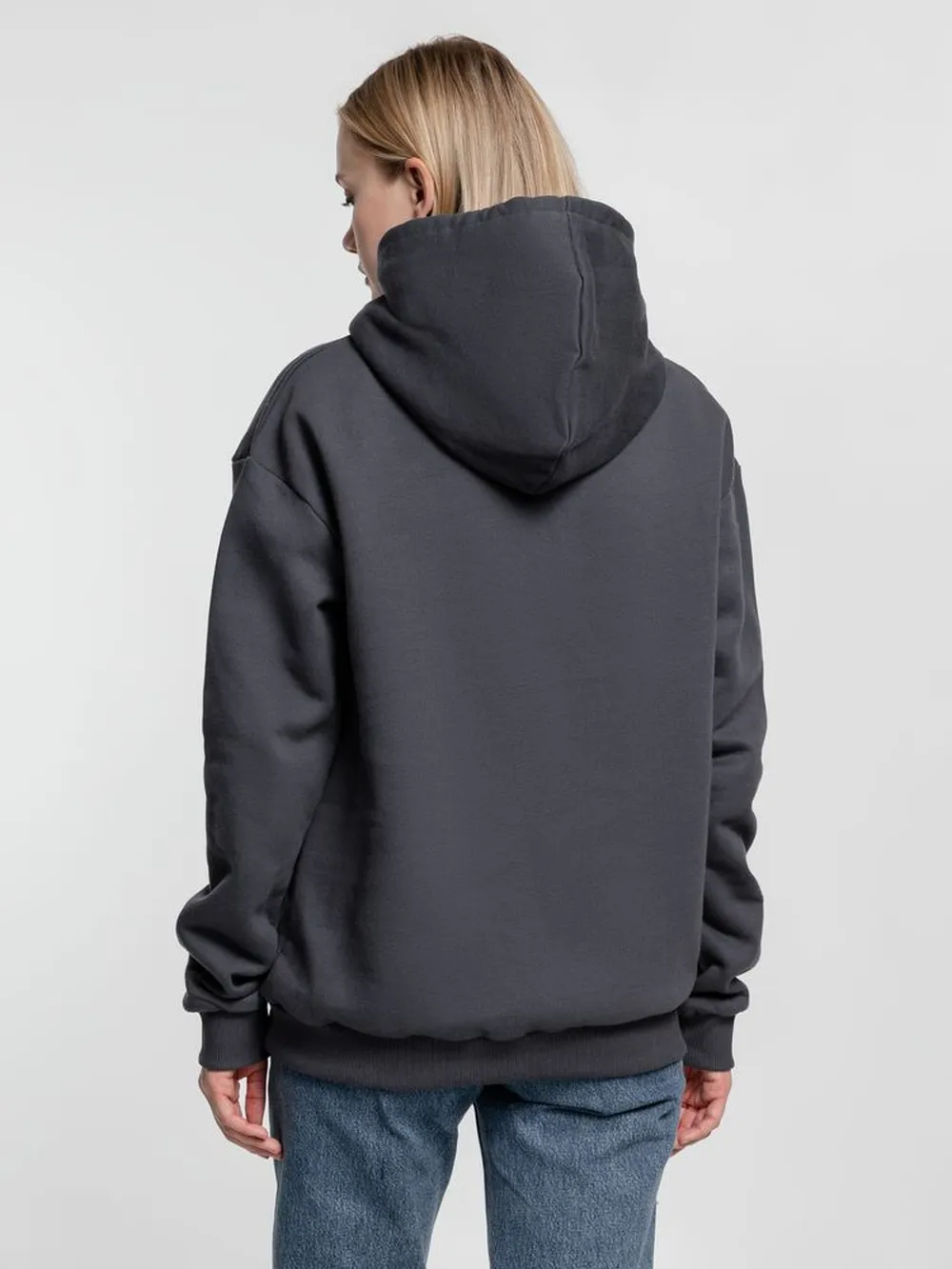 Худи Kirenga Heavy 2.0, темно-серое (графит) заказать онлайн с вашим дизайном на заказ в Москве и области