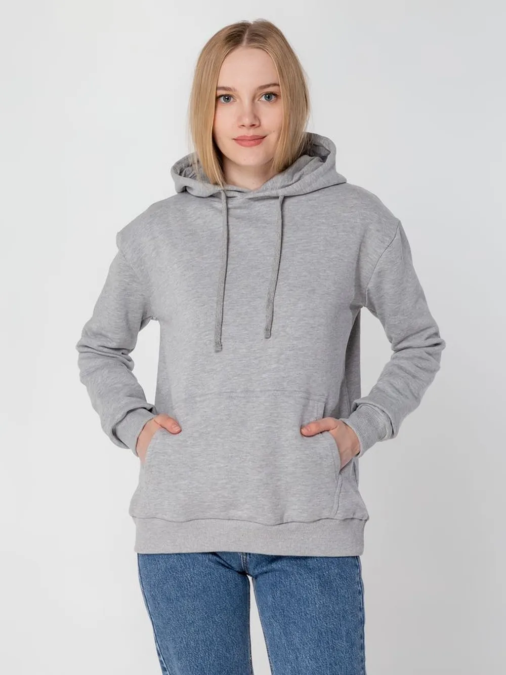 Худи Kirenga Heavy 2.0, серый меланж, размер 4XL заказать онлайн с вашим дизайном на заказ в Москве и области