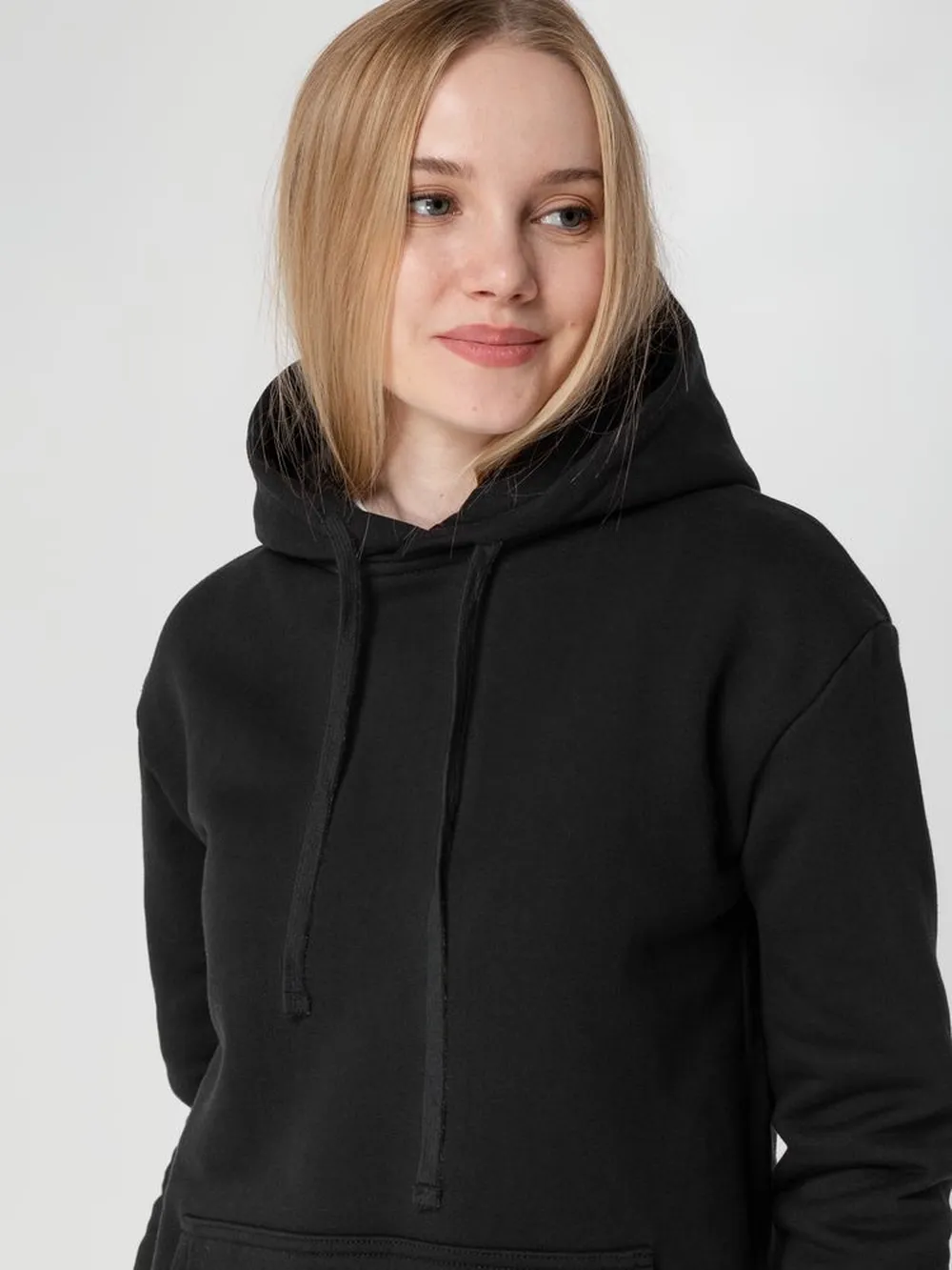 Худи Kirenga Heavy 2.0, черное, размер XS заказать онлайн с вашим дизайном на заказ в Москве и области
