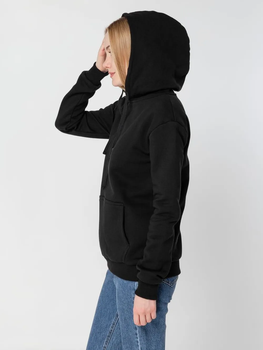 Худи Kirenga Heavy 2.0, черное, размер XS заказать онлайн с вашим дизайном на заказ в Москве и области