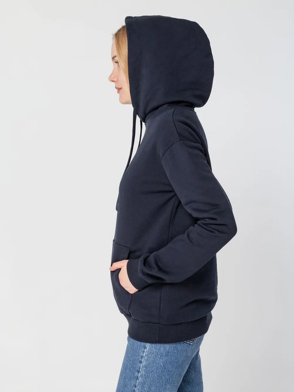 Худи Kirenga Heavy 2.0, темно-синее, размер XXL заказать онлайн с вашим дизайном на заказ в Москве и области