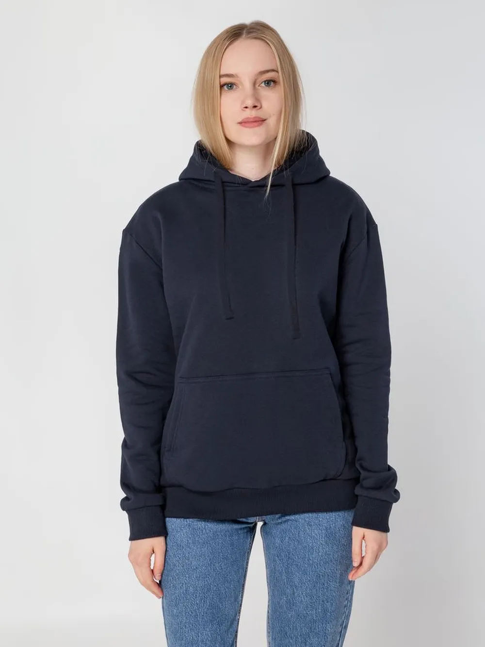 Худи Kirenga Heavy 2.0, темно-синее, размер XXL заказать онлайн с вашим дизайном на заказ в Москве и области