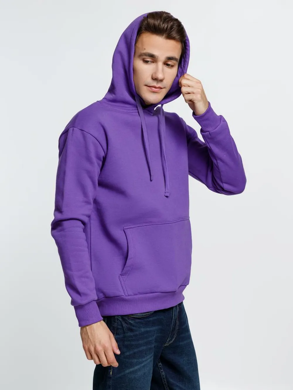 Худи Kirenga Heavy 2.0, фиолетовое, размер XL заказать онлайн с вашим дизайном на заказ в Москве и области