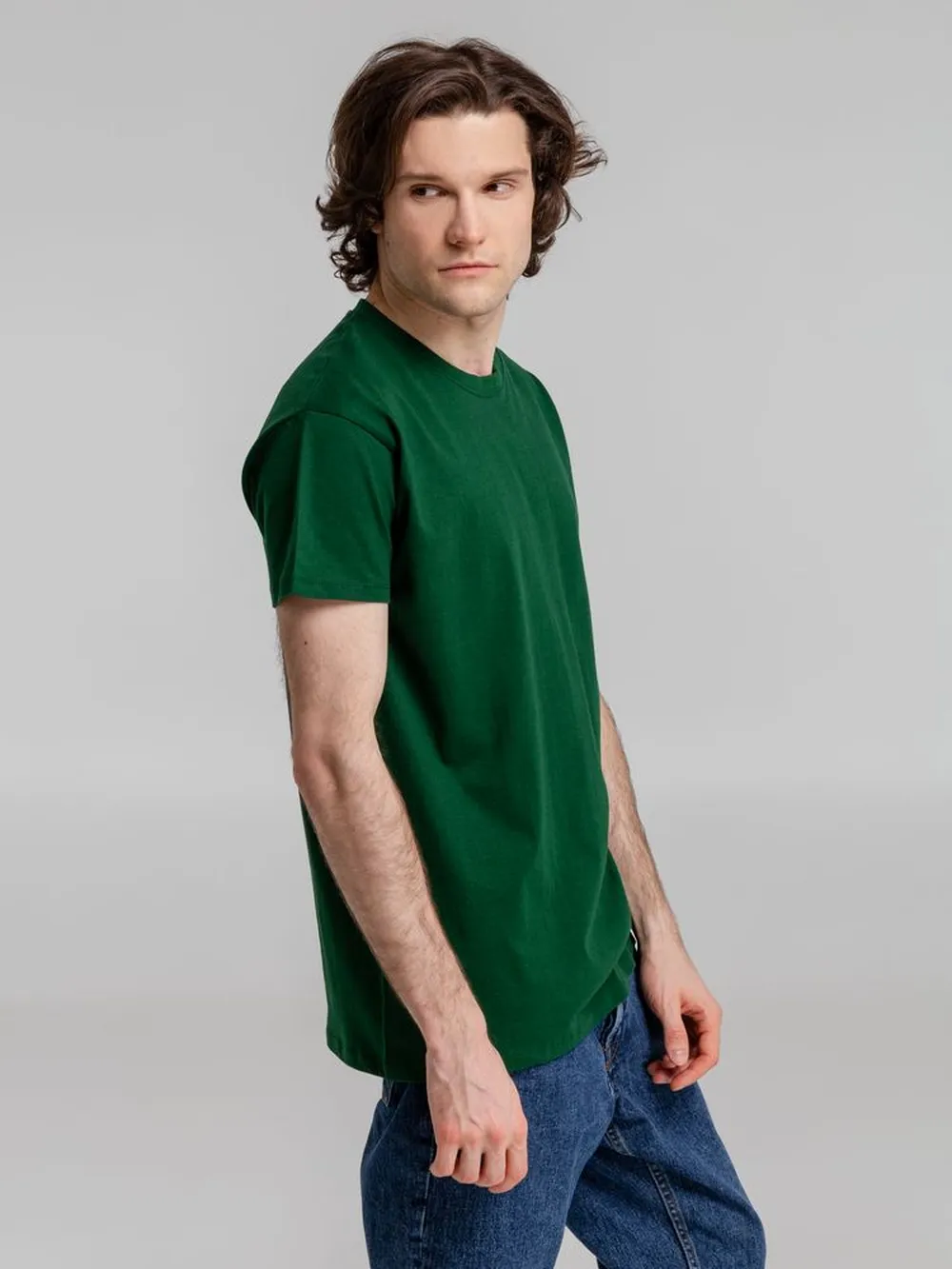 Футболка Imperial 190 темно-зеленая, размер 5XL заказать онлайн с вашим дизайном на заказ в Москве и области