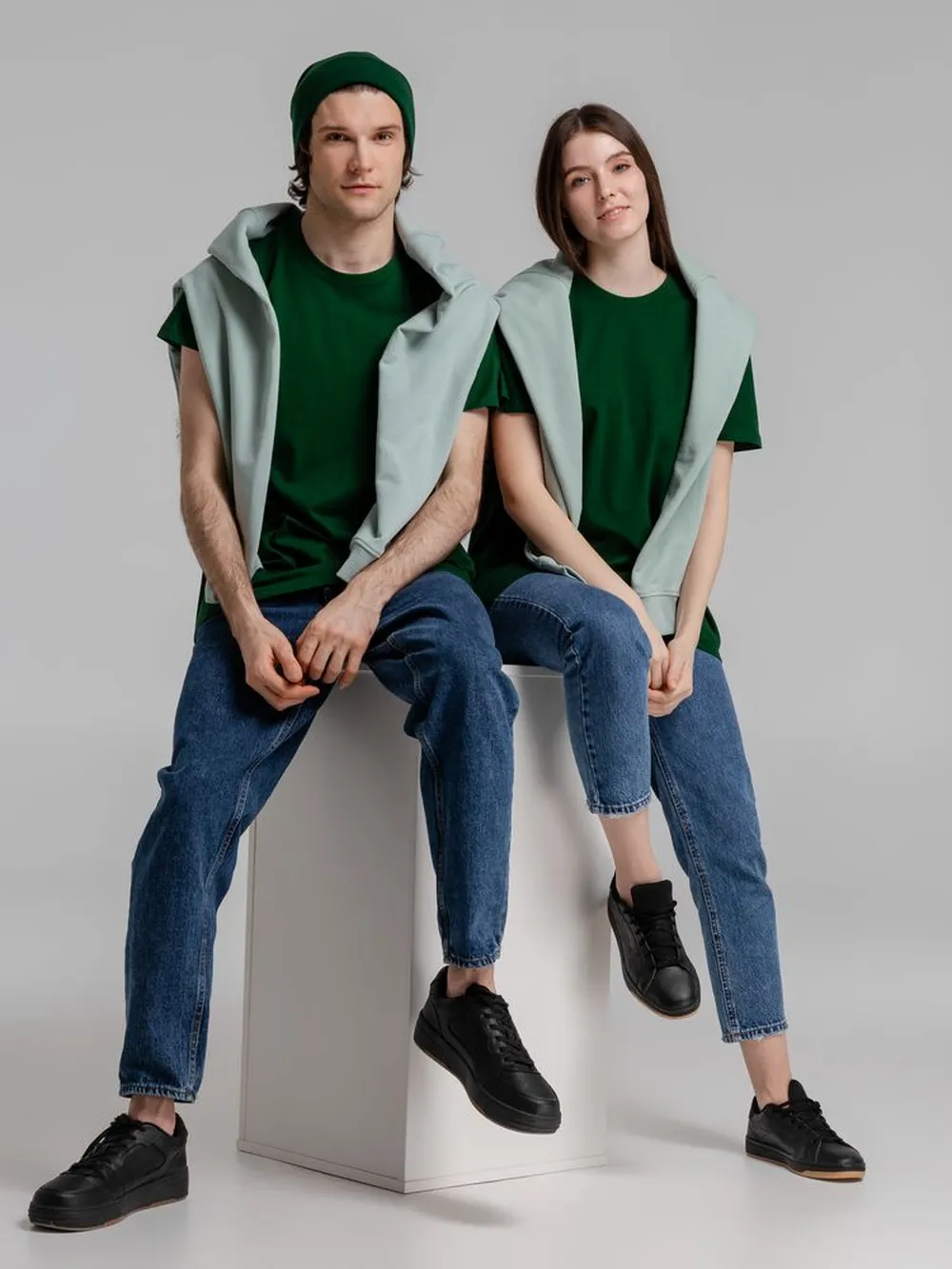 Футболка Imperial 190 темно-зеленая, размер 5XL заказать онлайн с вашим дизайном на заказ в Москве и области