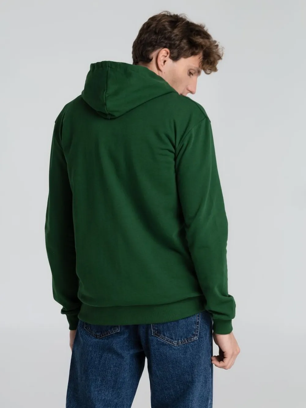 Толстовка на молнии с капюшоном Siverga Heavy 2.0, темно-зеленая, размер XXL заказать онлайн с вашим дизайном на заказ в Москве и области